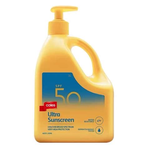 coles sunscreen.